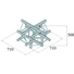 Kép 2/2 - ALUTRUSS TRILOCK 6082AC-52 5-way Piece /\