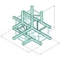 Kép 2/2 - ALUTRUSS QUADLOCK TQ390-QQT42 4-way T-Piece