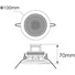 Kép 4/5 - OMNITRONIC CS-2.5G Ceiling Speaker gold