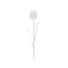 Kép 1/3 - EUROPALMS Crystal tulip, clear, artificial flower, 61cm 12x