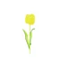 Kép 2/4 - EUROPALMS Crystal tulip, yellow, artificial flower, 61cm 12x