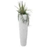 Kép 4/6 - EUROPALMS Design pot LAMELLA-140, white