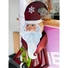 Kép 7/8 - EUROPALMS Santa Claus, Metal, 150cm, red