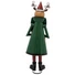 Kép 2/8 - EUROPALMS Reindeer with Coat, Metal, 155cm, green