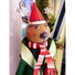 Kép 7/8 - EUROPALMS Reindeer with Coat, Metal, 155cm, green