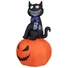 Kép 1/4 - EUROPALMS Halloween Inflatable Figure Cat with Pumpkin, 183cm