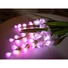 Kép 2/3 - EUROPALMS Arum set, 3 branches with LEDs, pink 85cm