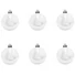 Kép 2/3 - EUROPALMS Deco Ball 7cm, white 6x