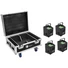 Kép 1/3 - EUROLITE Set 4x AKKU IP UP-4 QCL Spot QuickDMX MK2 + Flightcase with wheels and charging function